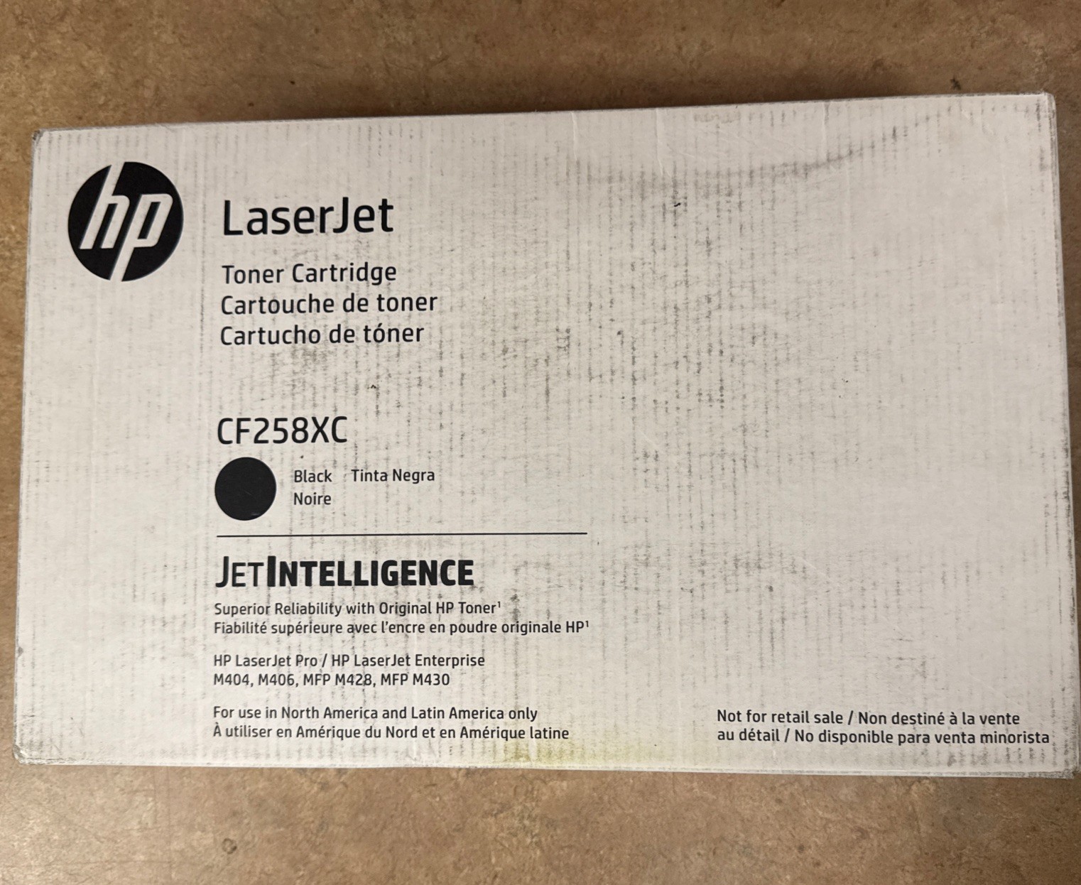 HP CF258XC 58X Black High Yield Toner Cartridge, LaserJet Pro M428 series Sealed