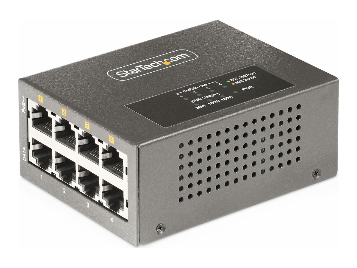 StarTech 4-Port Multi-Gigabit PoE++ Injector, 5/2.5G AS445C-POE-INJECTOR