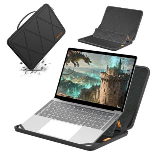 MS65 Hard Protective 14 inch Laptop Sleeve 14 inch/MS65/Size: 33*24.8cm Black