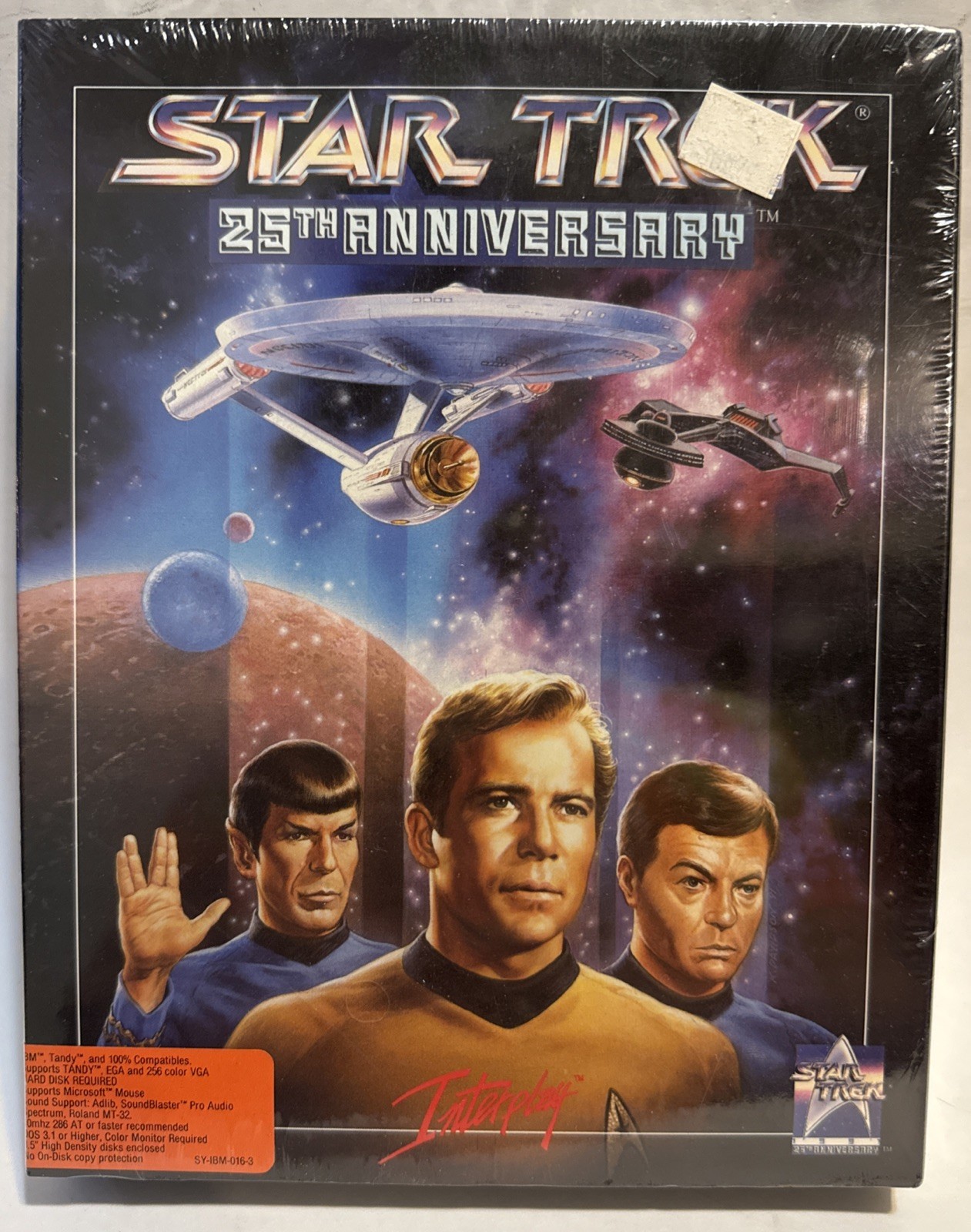 Star Trek 25th Anniversary PC MS-DOS 1991 Space Flight Adventure Game Interplay