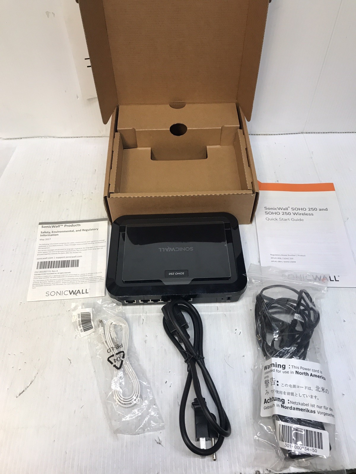 SonicWall SOHO 250 USED Original BOX *READ*
