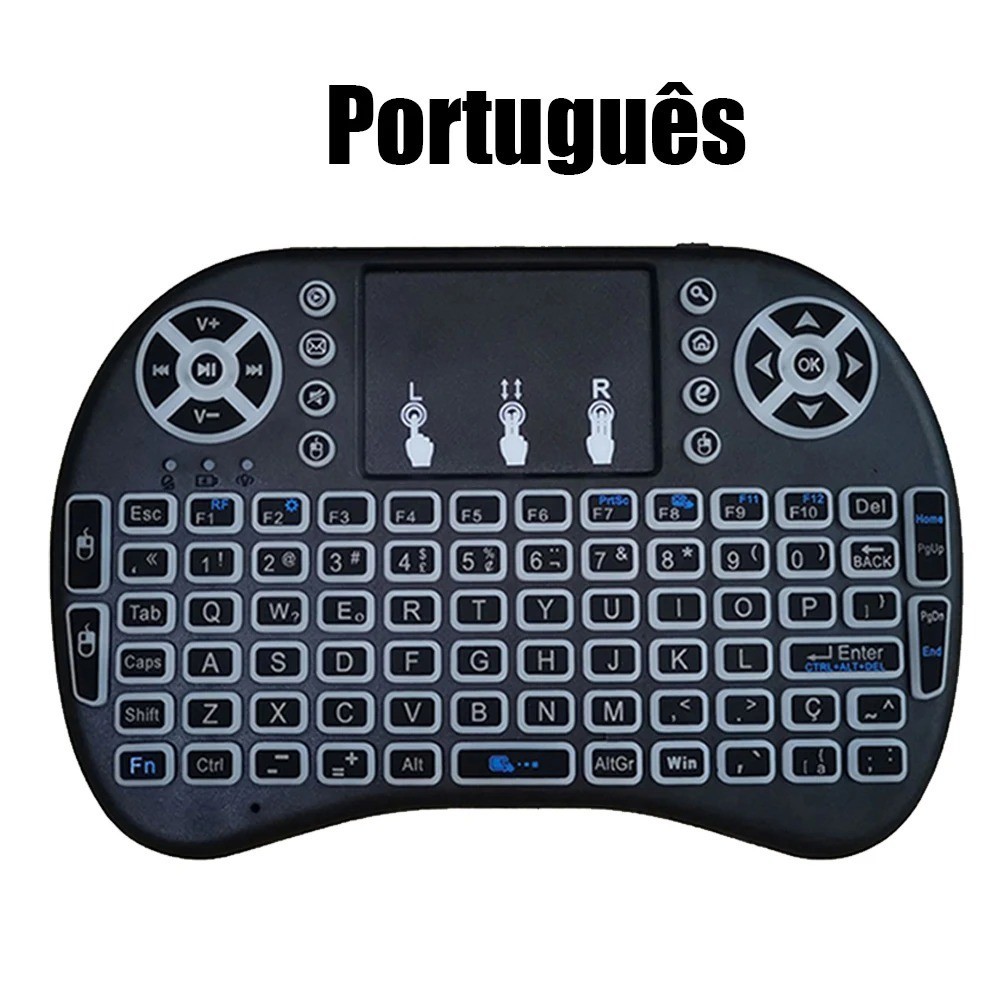 MRSVI i8 2.4G Air Mouse Mini Wireless Keyboard Touchpad Backlit for PC TV Box