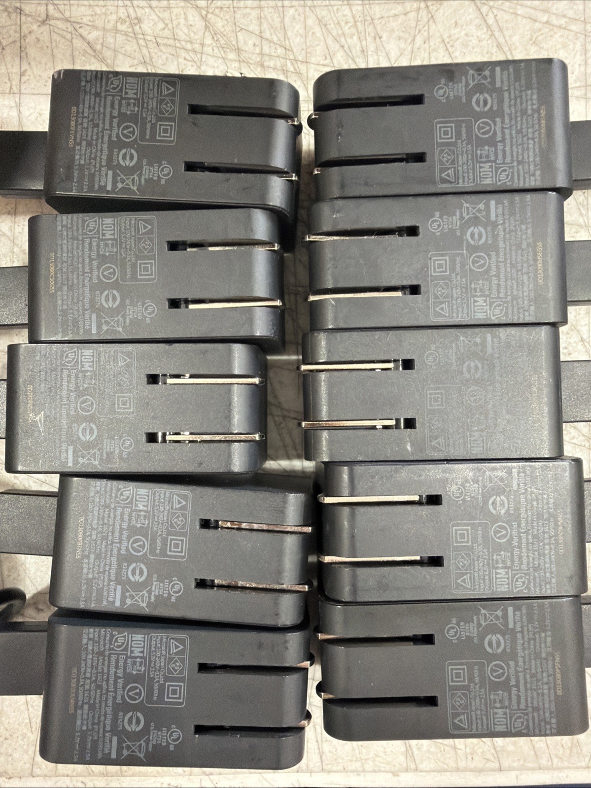 Lot Of 10 Microsoft Surface 3 Adapter Charger 13W 5.2V 2.5A Model 1623 1624 1645