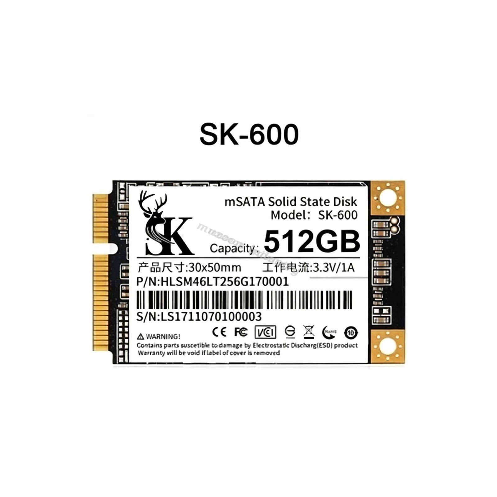 SK Internal SSD mSATA SATA III For Samsung Dell HP Lenovo Acer Laptop 480GB/1TB