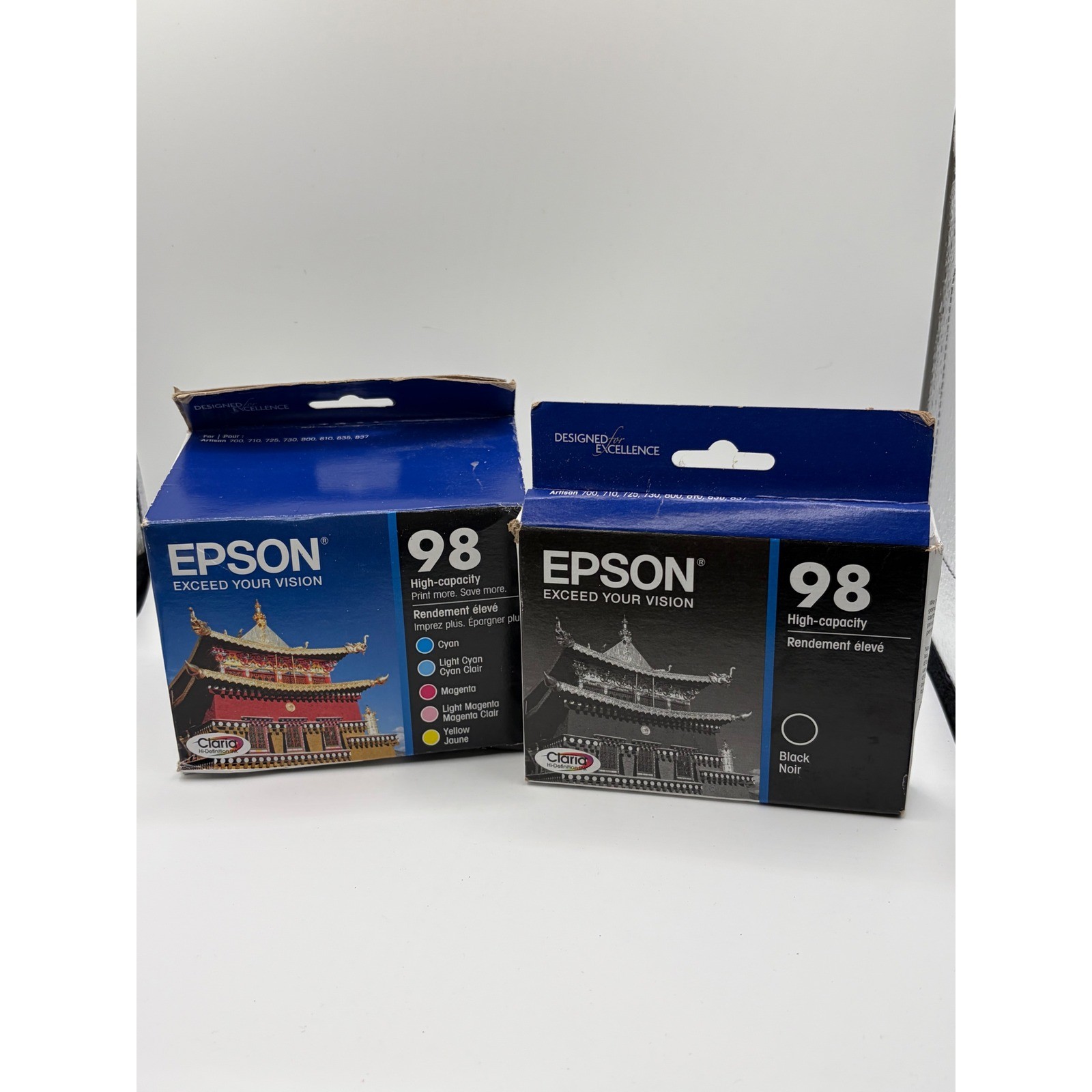 Epson 98 High Capacity Ink Cartridges Black & Multi-Pack Artisan Series expired