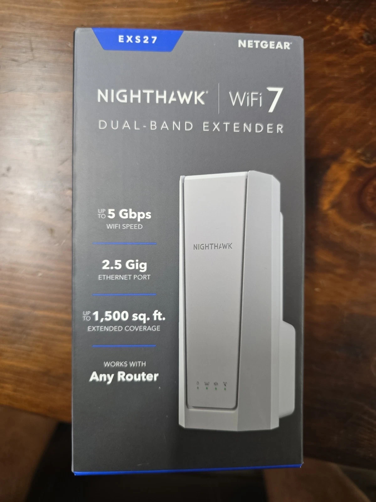 NETGEAR Nighthawk WiFi 7 Dual-Band Range Extender (EXS27) - Brand New