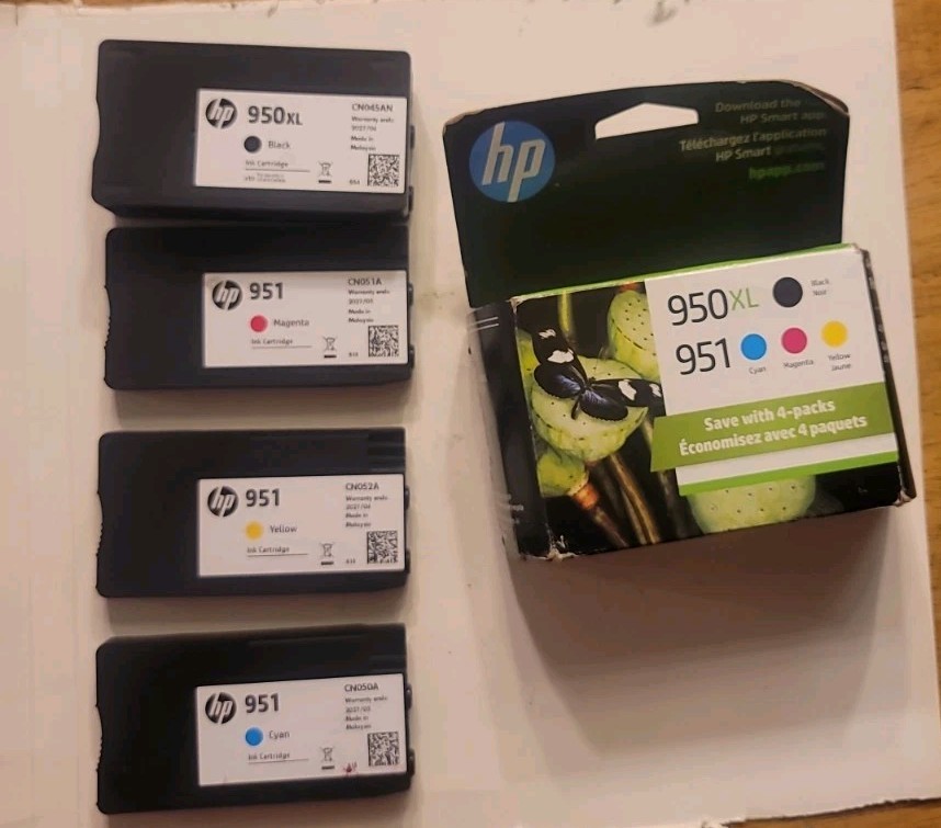 HP 950XL/951 (C2P01FN) Black/Cyan/Magenta/Yellow Ink Cartridge