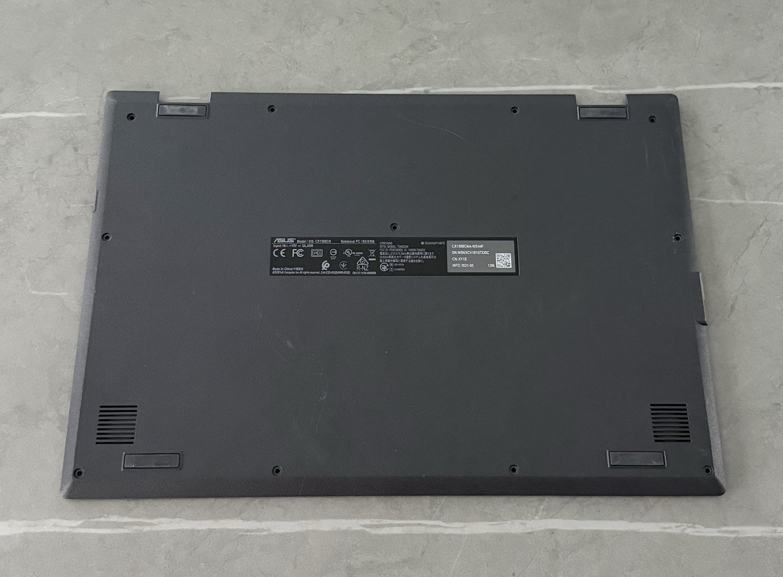 13N1-CWA0821 Asus Chromebook CX1 CX1500CN 15.6" Genuine Bottom Case Base Cover