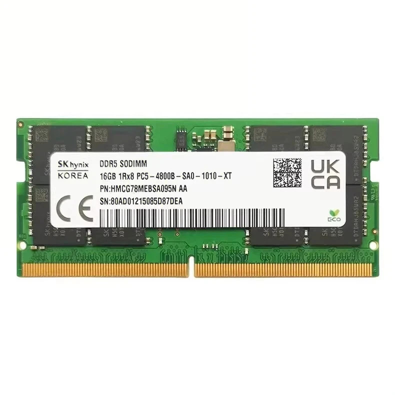 SK hynix 16GB (1x16GB) DDR5-4800 SODIMM Laptop Memory RAM 4800MHz