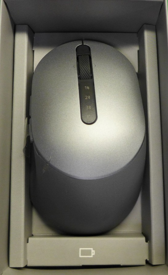New Dell Multi-Device Wireless Mouse Silver MS5320W PCNC1