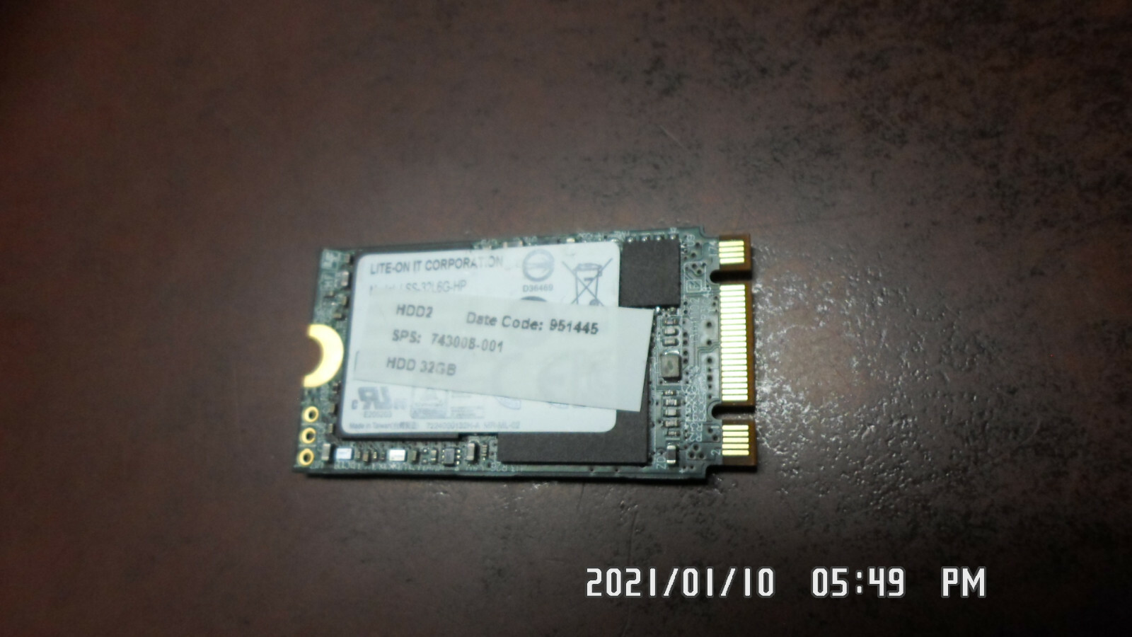 HP Lite-On It 743008-001 LSS-32L6G-HP 32GB SSD 