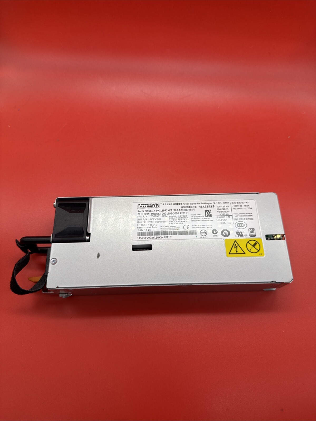 IBM 00FV928 00FV929 900w Power Supply 7001691-J002 For IBM 900 W