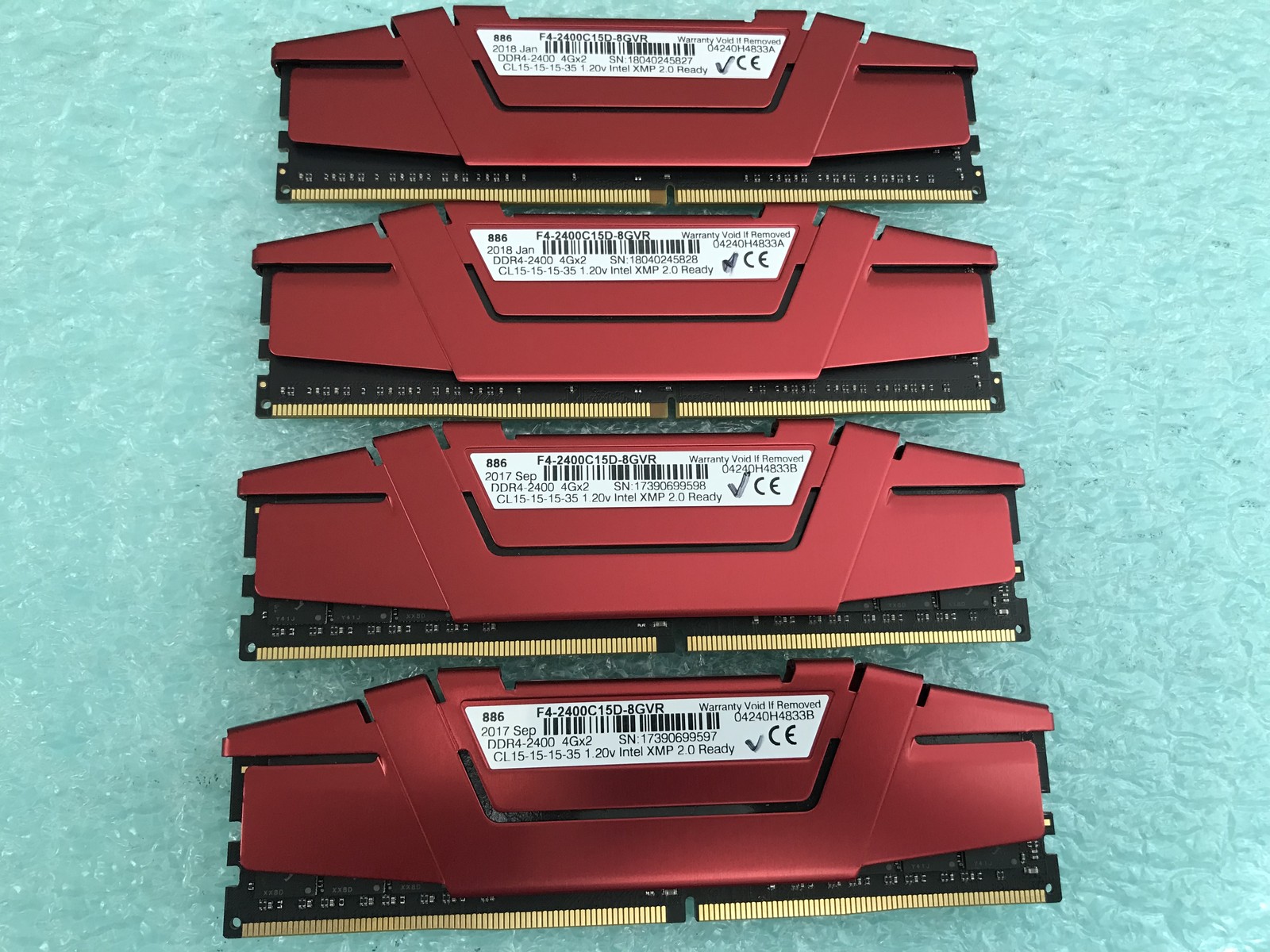 G.Skill Ripjaws V 16GB(4 x 4GB) F4-2400C15D-8GVR DDR4-2400 Desktop RAM - CR357A