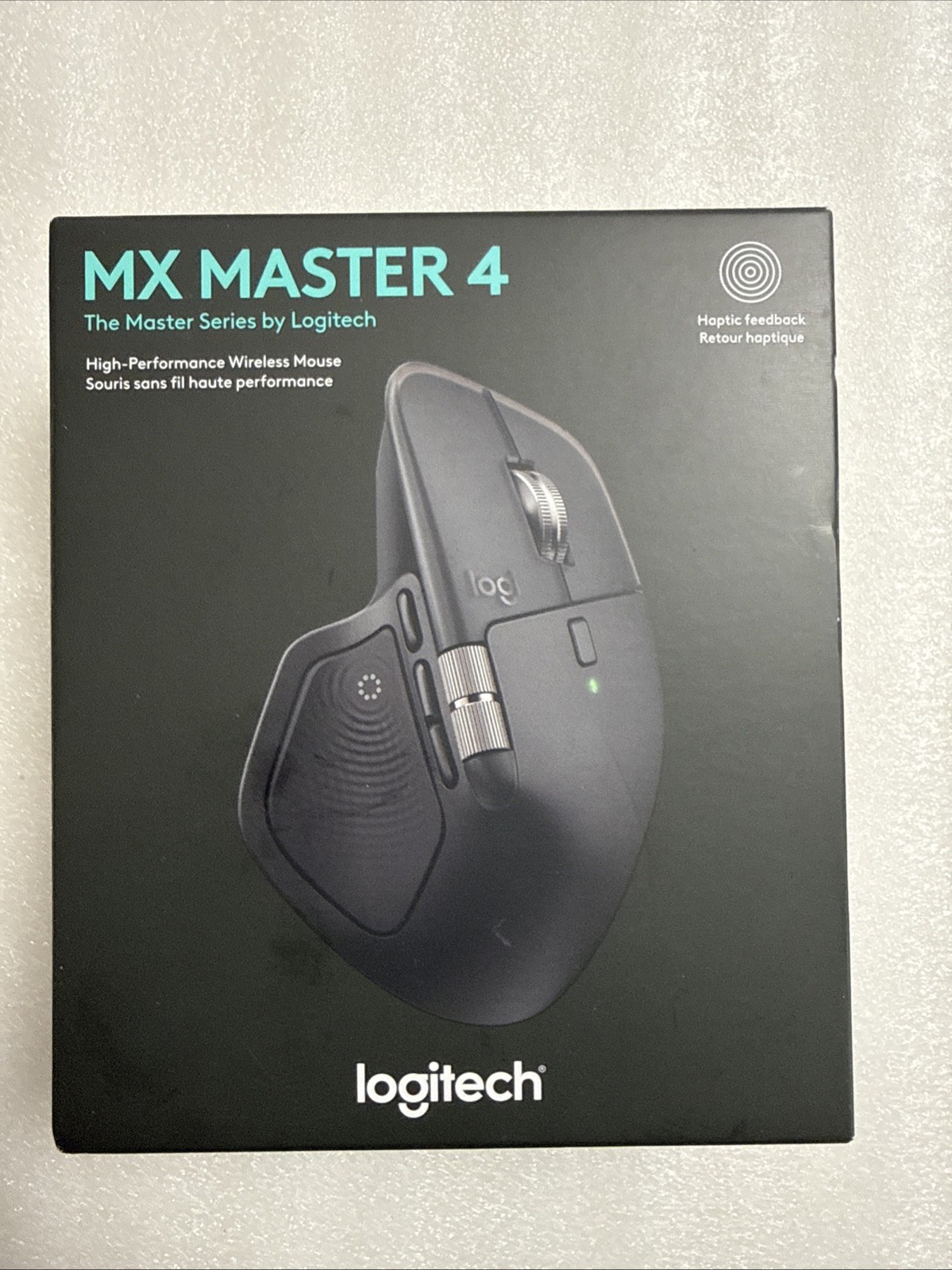 Logitech MX Master 4 Wireless Mouse - Black, Haptic, Logi Bolt