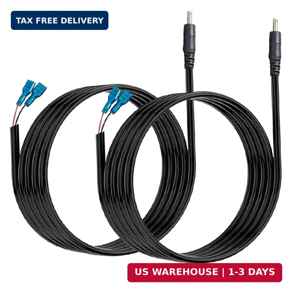 2 PCS Trail Camera Power Cord,5.5x2.1mm DC External Power Cable Compatible with