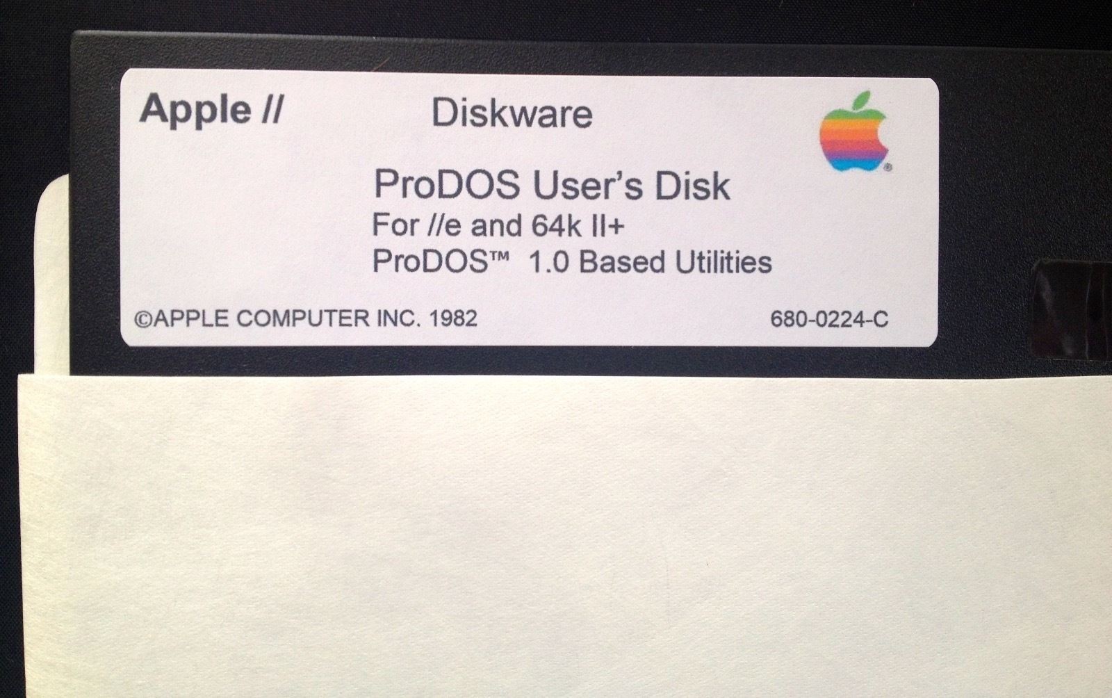 Apple II ProDOS User's Disk / Works On Apple II, IIe, IIc, & IIgs Computers