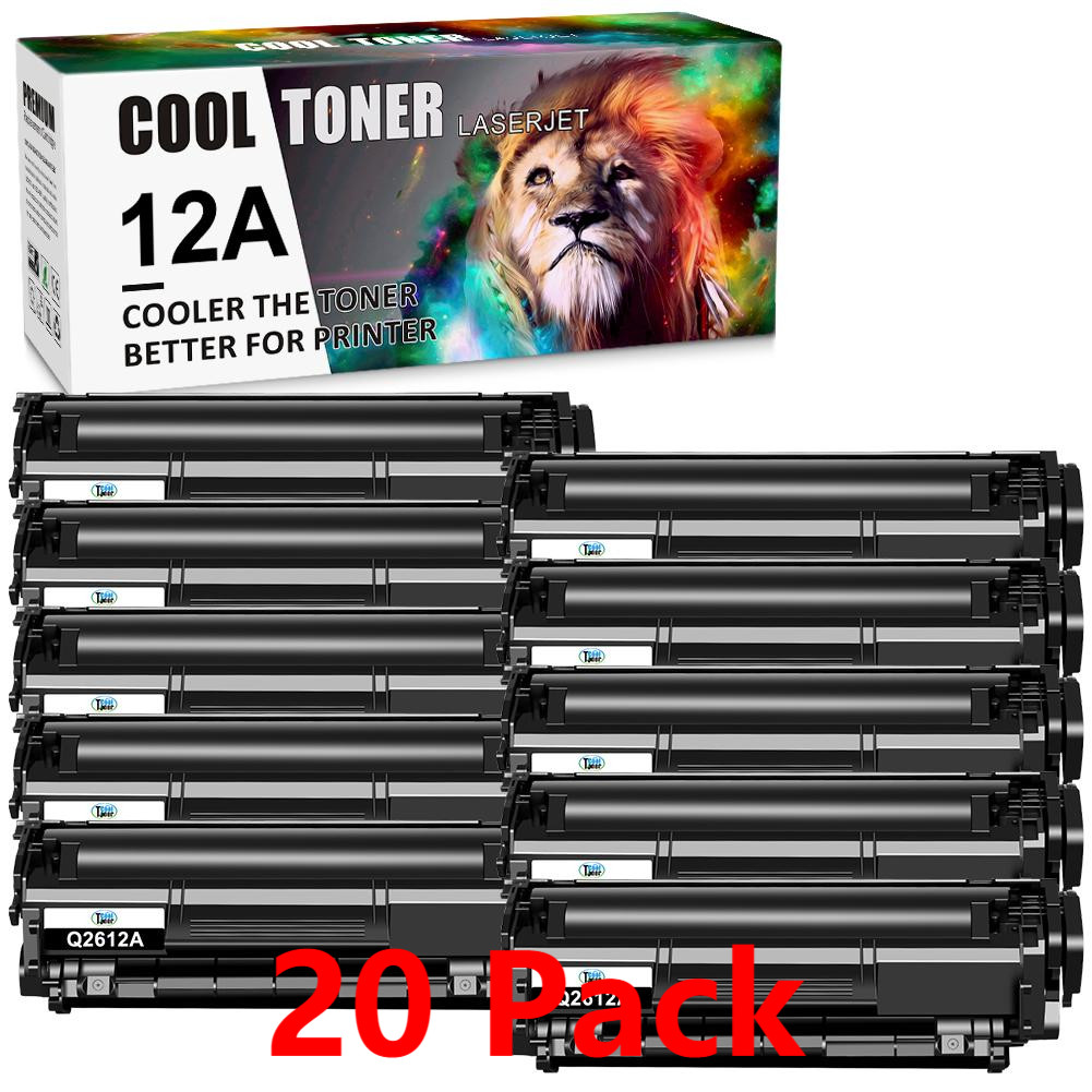 20PK Q2612A Toner Cartridge for HP Q2612A 12A LaserJet 1010 1012 1015 1018 3020