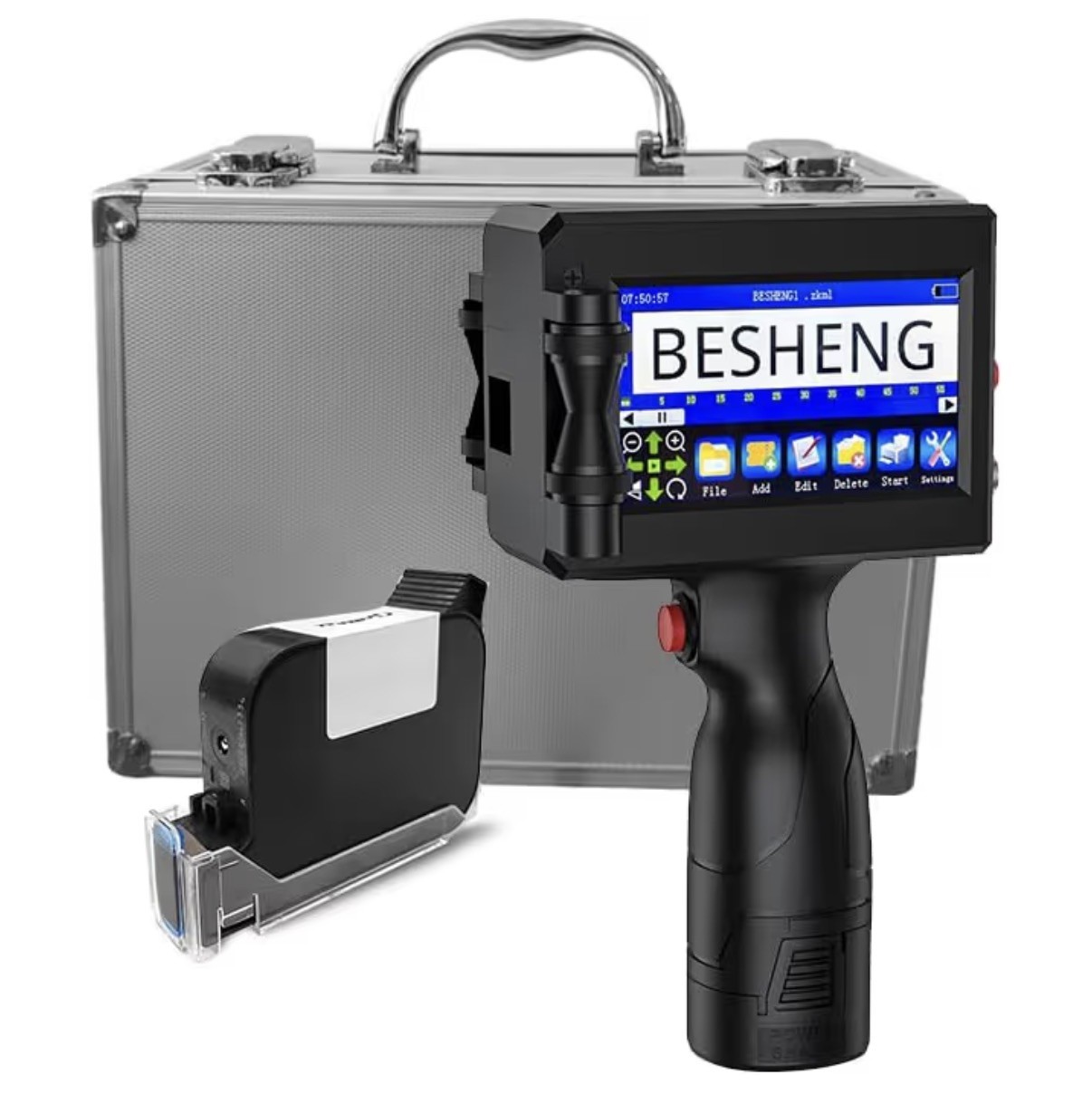 Handheld Inkjet Printer Gun PT3000 Printing Height 0.08-0.5Inch Inkjet Coder ...