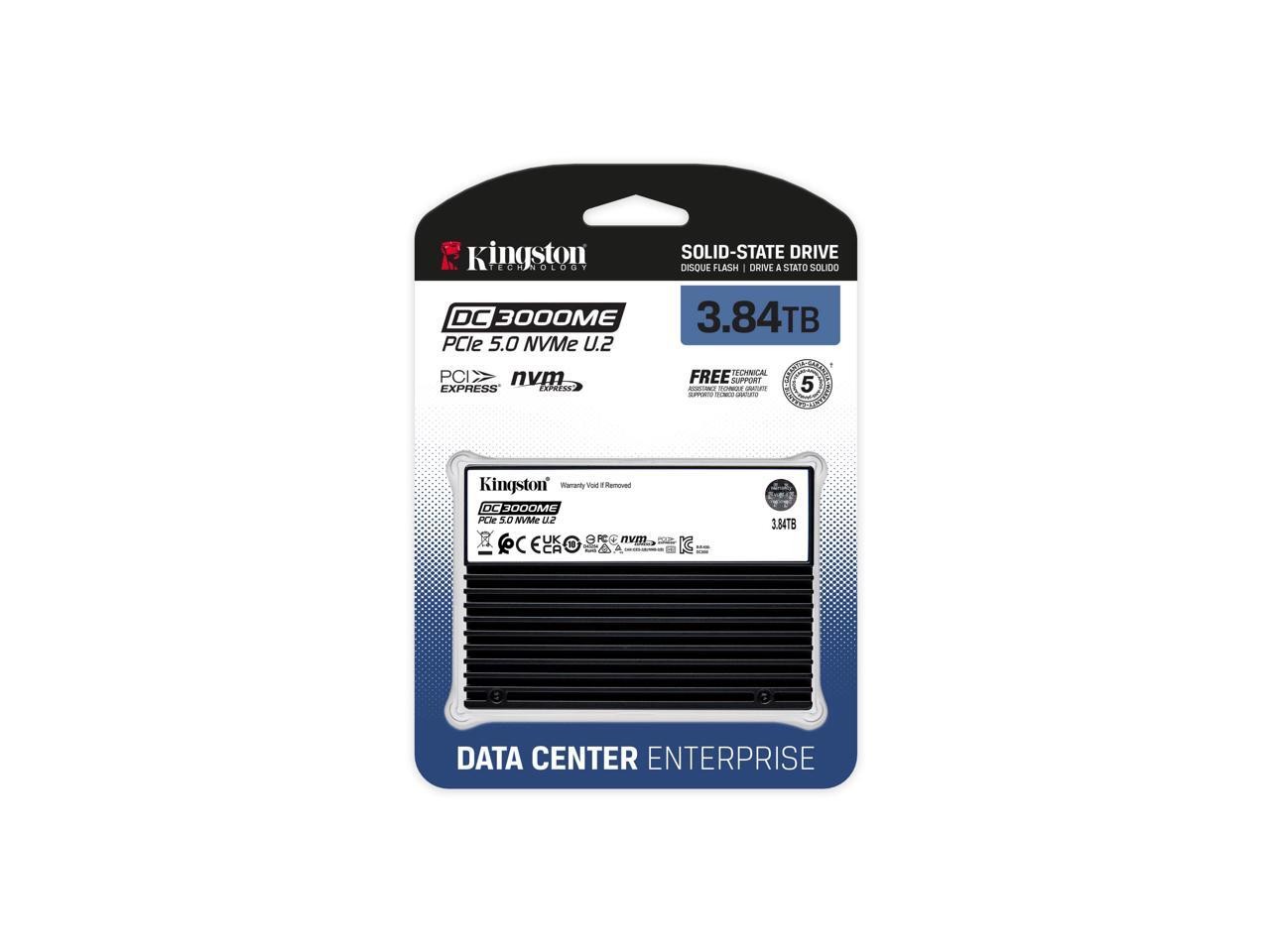 SEDC3000ME/3T8 DC3000ME 3.84 TB Solid State Drive - 2.5" Internal - U.2 Kingston