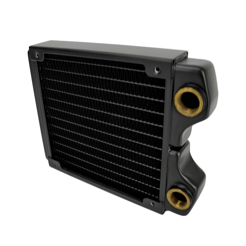 120mm Copper Water Cooling Radiator 27mm Thin G1/4 12 Channels for PC Builds