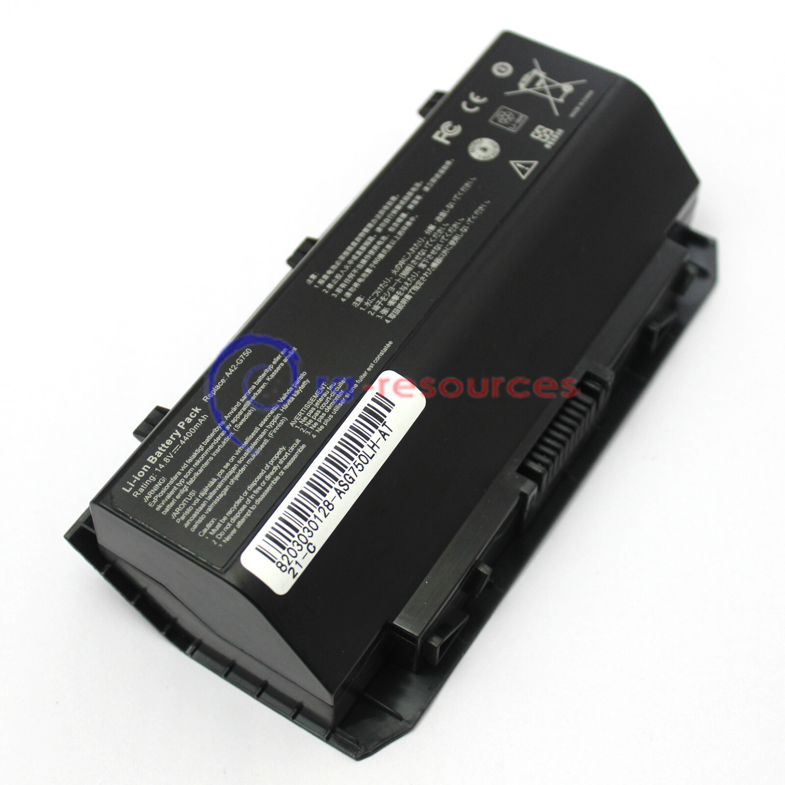 8Cell A42-G750 Battery for Asus A42-G750 G750 G750JH G750JM G750JS 14.8V 4400mAh