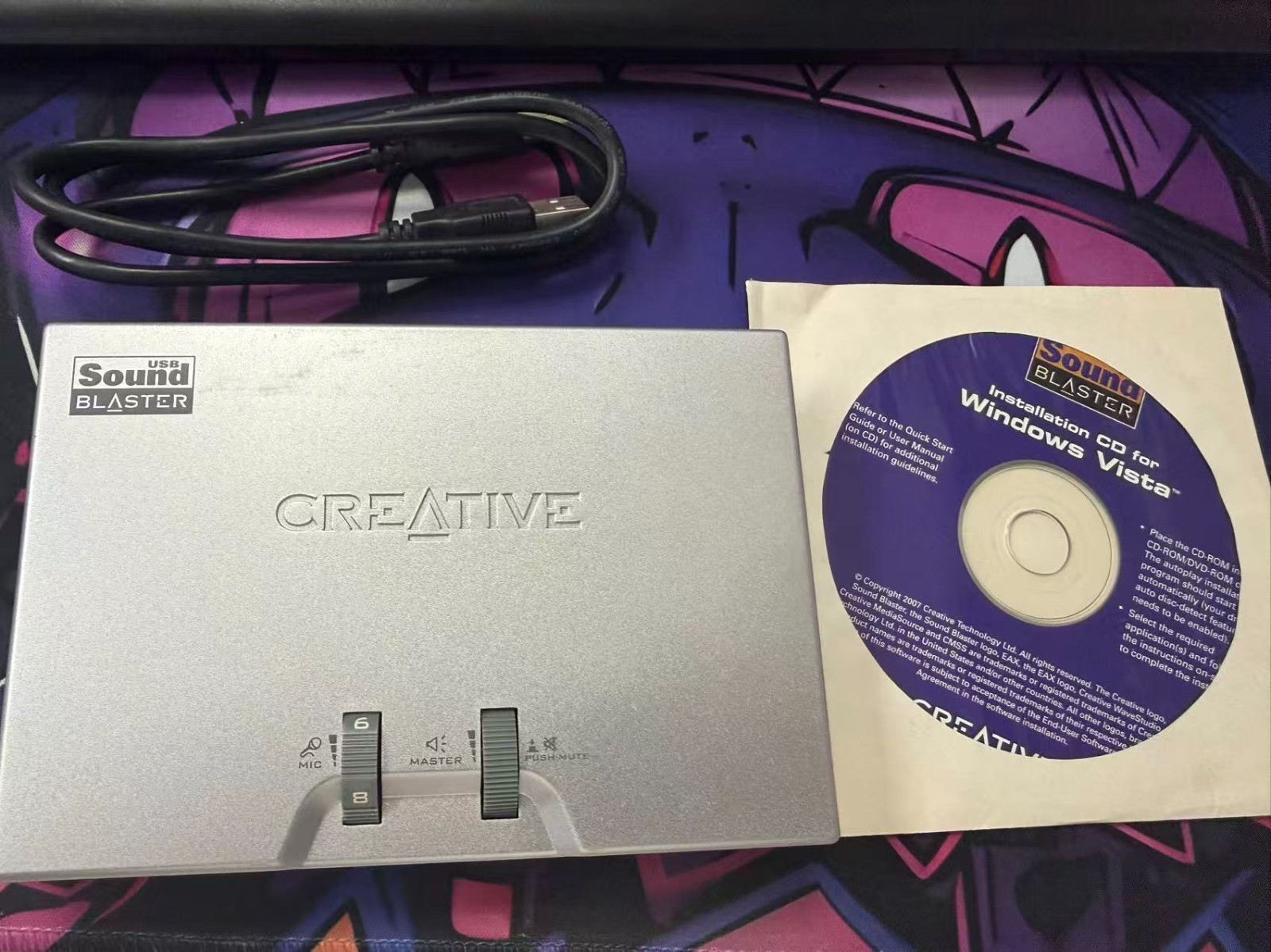 creative labs usb sound blaster model sb0490 /w Driver CD