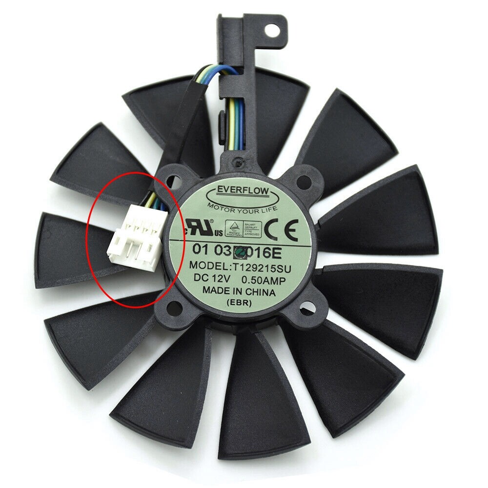 For RX570 RX580 GTX1070/GTX1080Ti graphics card fan 12V 0.50A 87MM