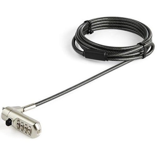 StarTech 6.6ft Laptop Cable Lock for Nano Slot Computer/Tablet/Device,
