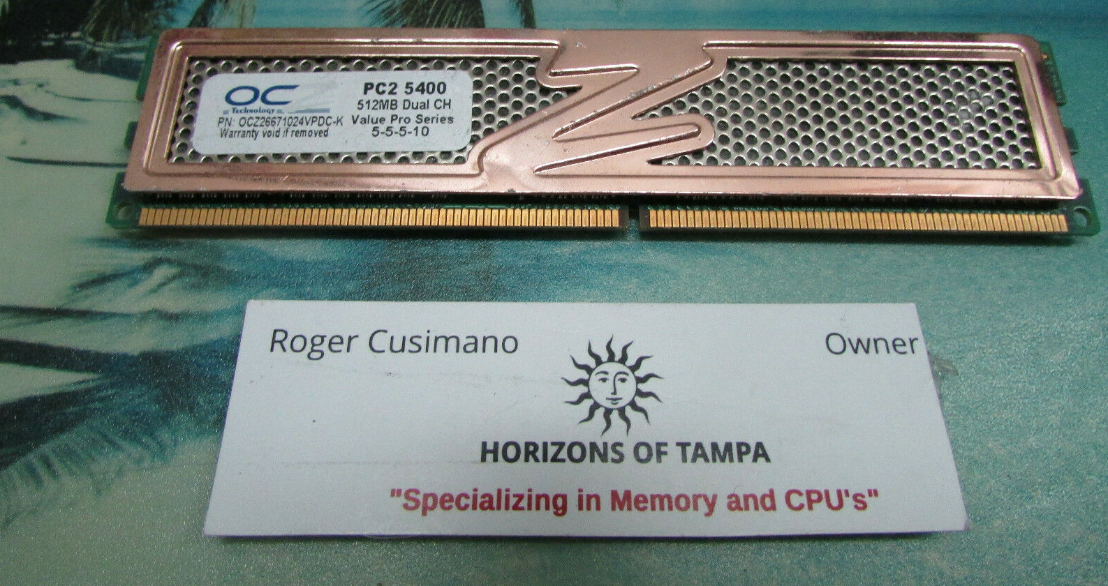 OCZ26671024VPDC-K PC2-5400 512MB Dual CH Value Pro Series