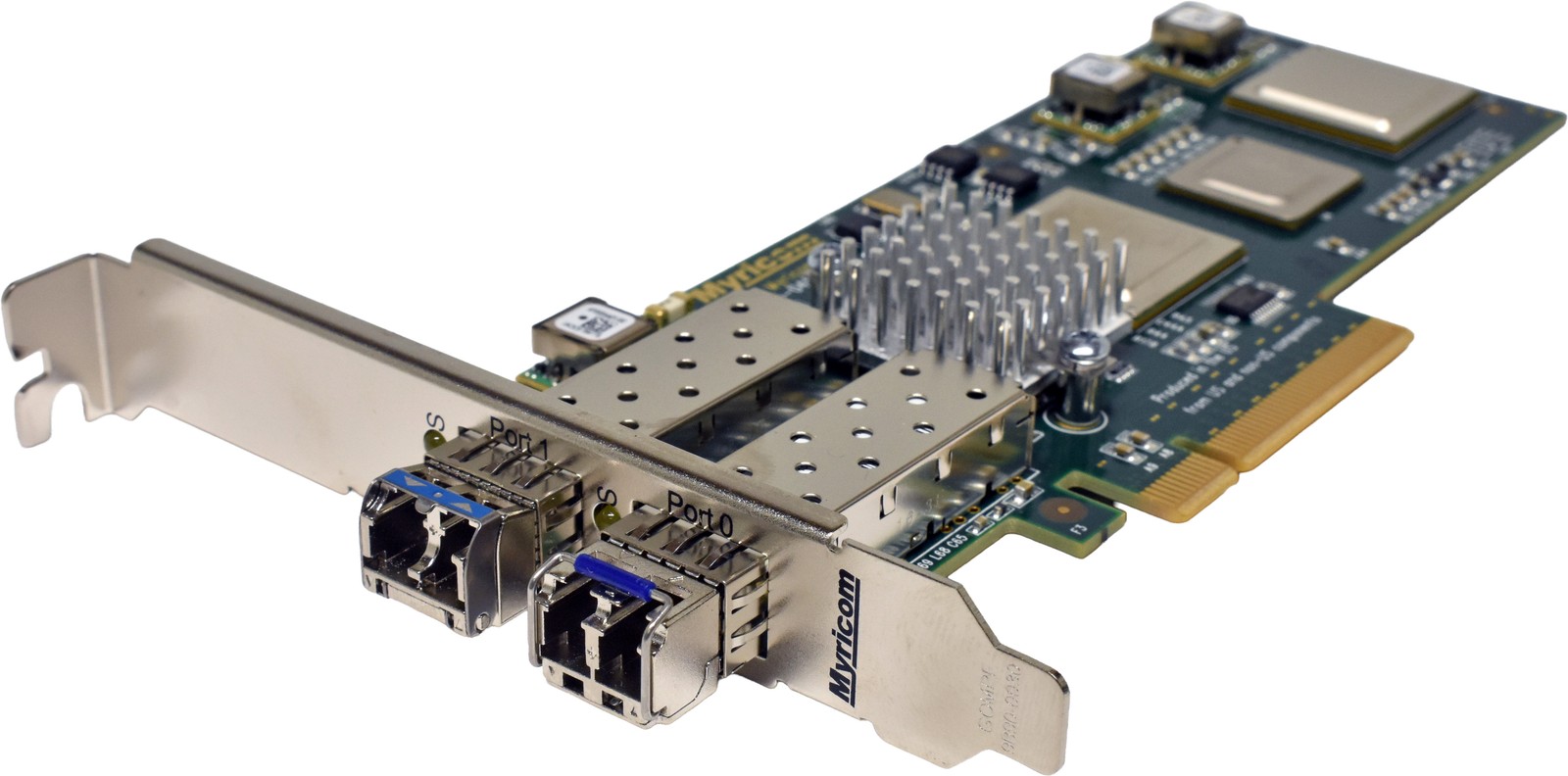Myricom 10G PCIE2-8C2-2S Dual Port SFP+ 10GE Network Adapter PCIe x8 FP +GBICs