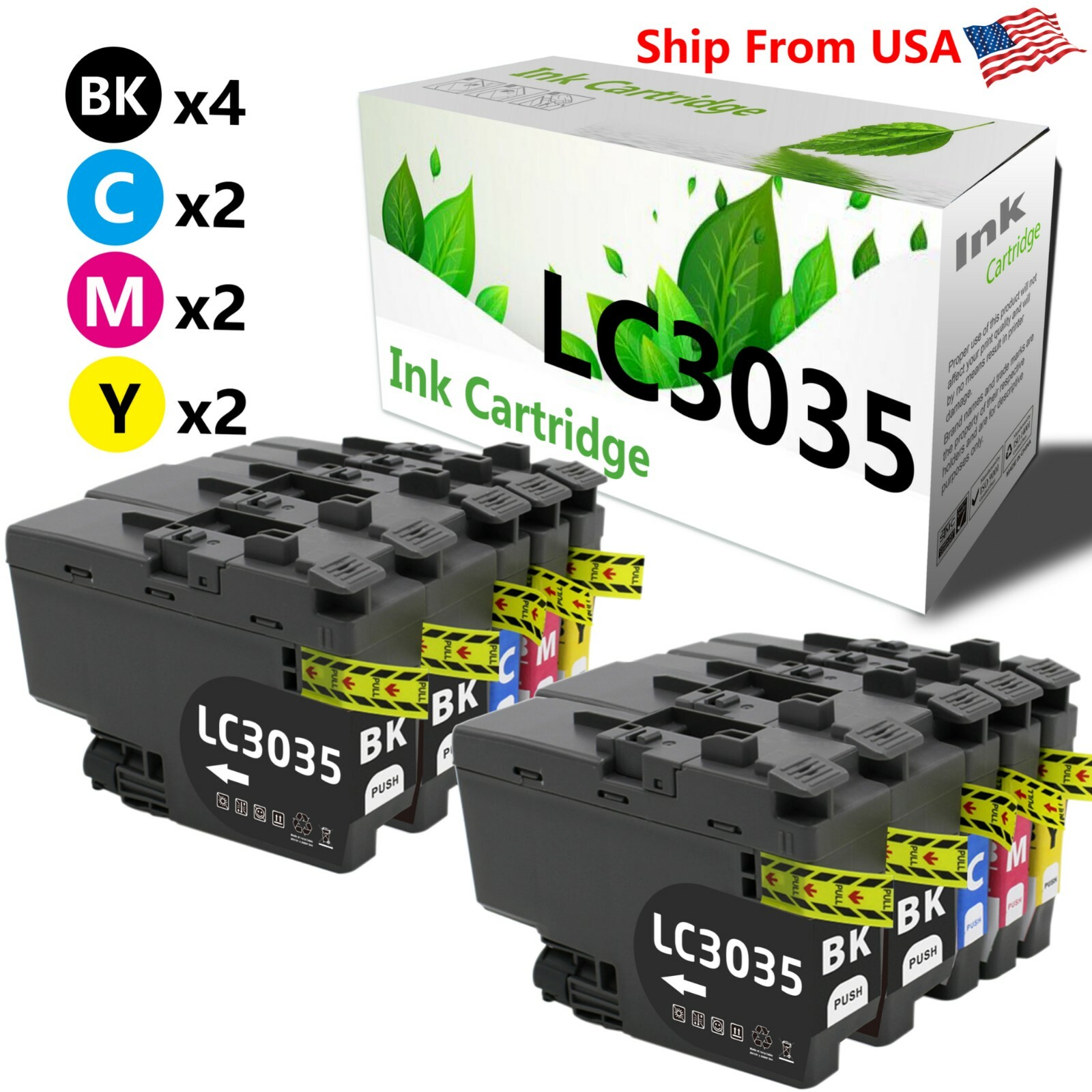 10P Ink Cartridge for LC3035 MFC-J995DW XL MFC-J815DW MFC-J805DW XL MFC-J805DW