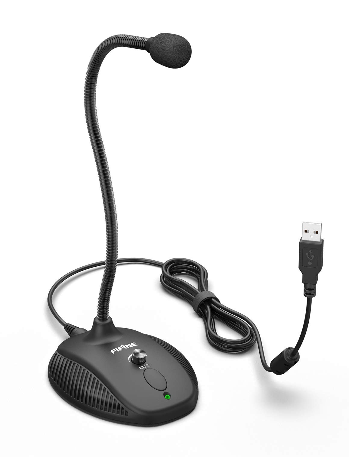 Fifine USB Computer Microphone, Plug &Play Desktop Condenser PC Laptop Mic,Mu...