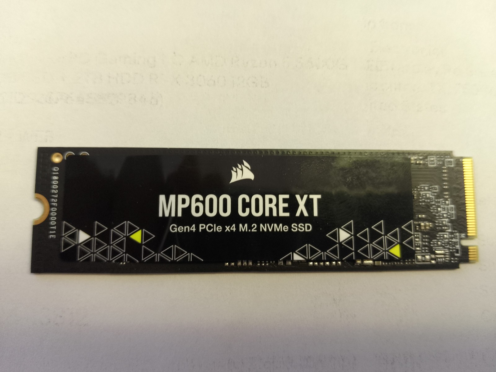 Corsair MP600 CORE XT 2TB M.2 2280 PCIe Gen4 x4 NVMe SSD CSSD-F2000GBMP600CXTR2