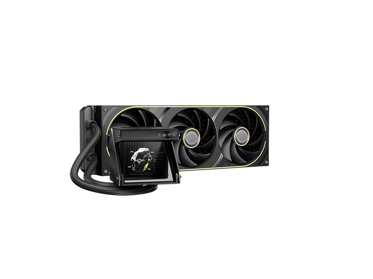 TRYX Holo 360mm AIO Holographic Visual GIPHY Built-in Asetek 280w TDP 7th Gen V2