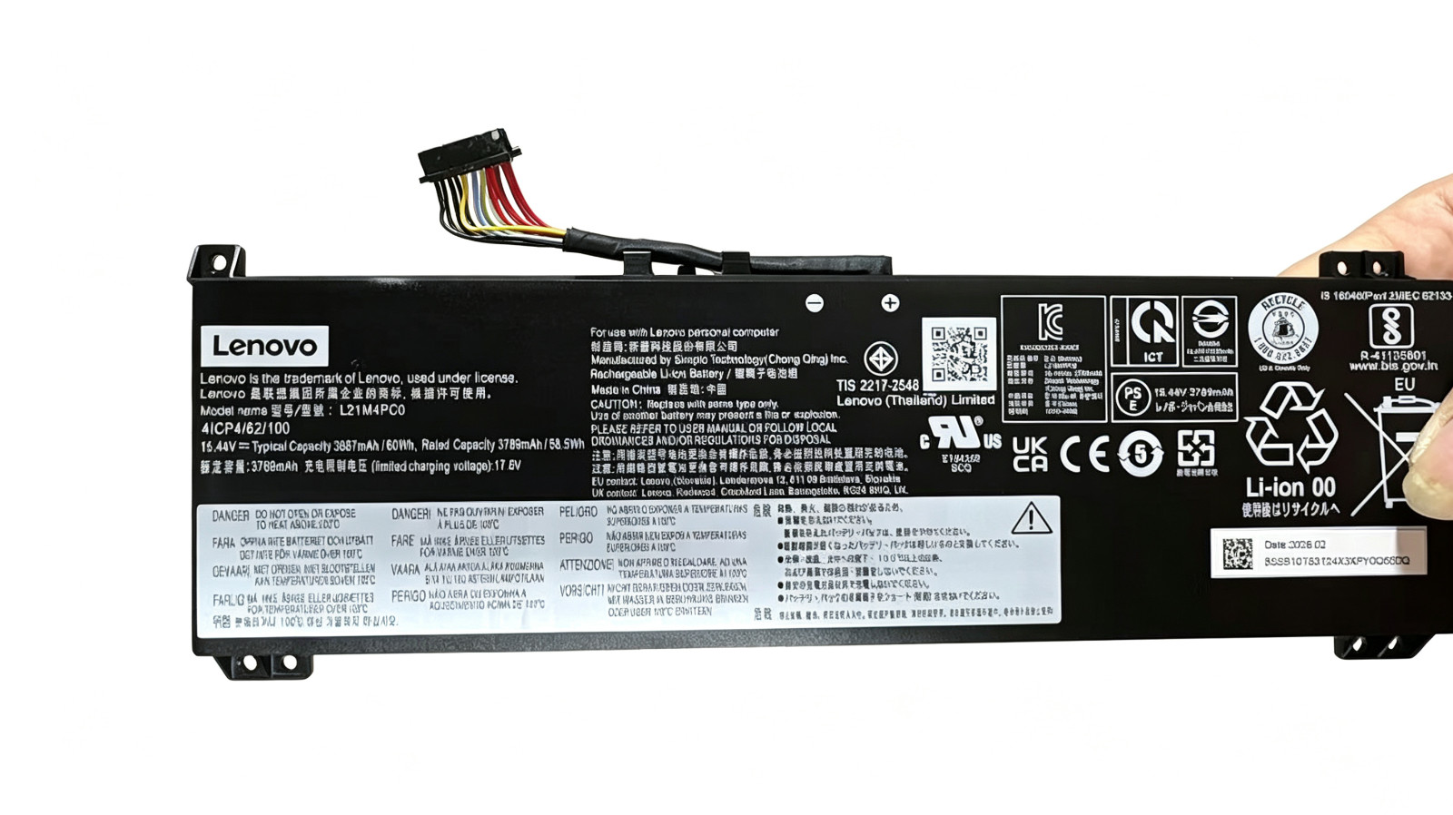 New Genuine L21M4PC0 L21L4PC0 L21M4PC1 Battery for Lenovo Legion Legion 5 15IAH7