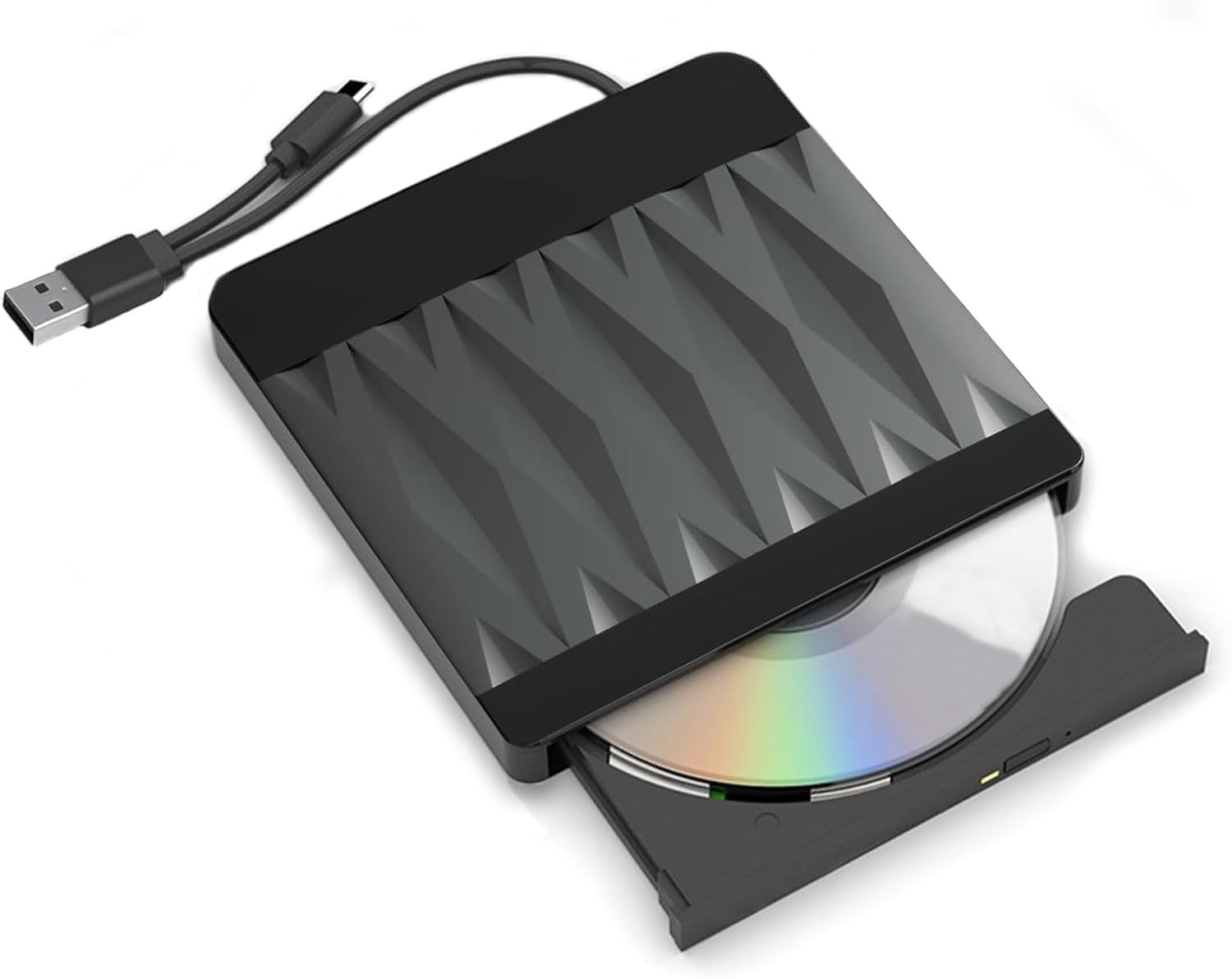 Slim External CD DVD RW Drive USB 3.0 Writer Burner Player Black For Laptop