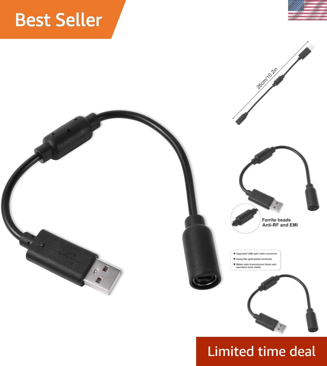 USB Breakaway Cable, USB Breakaway Cord Replacement for Logitech G920 G923 G2...