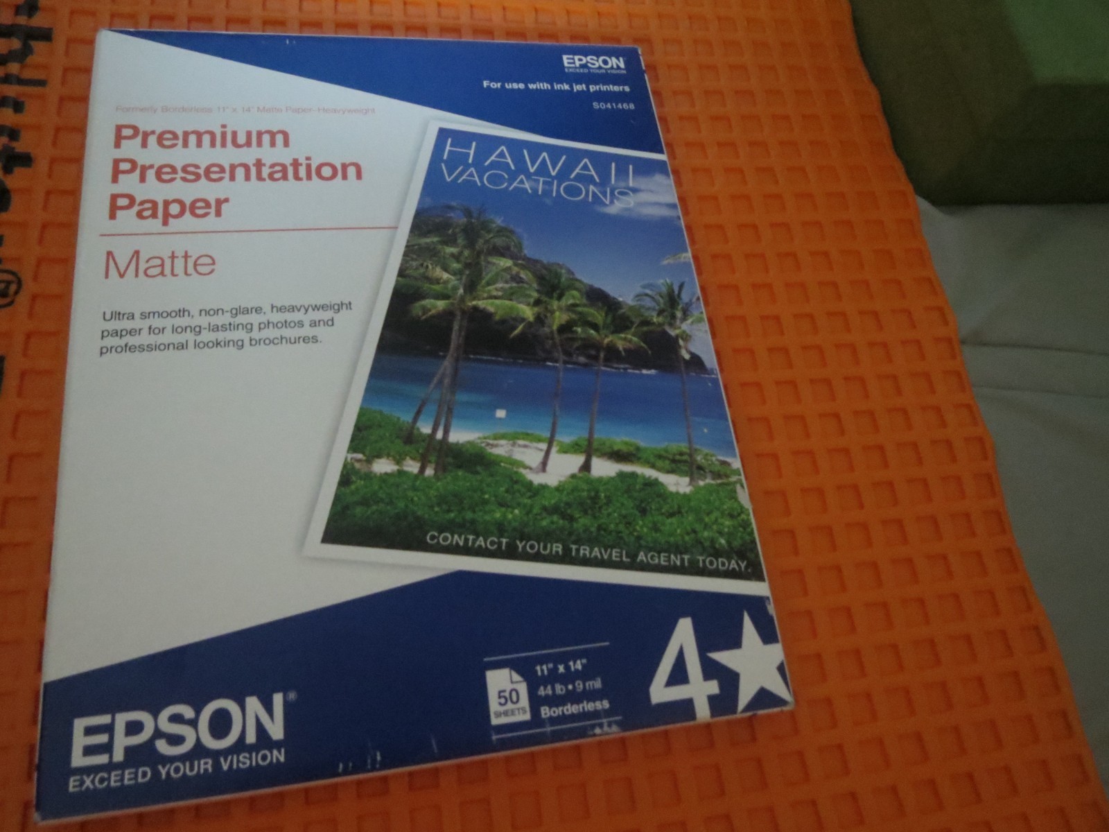 Epson S041468 Premium Presentation Paper Matte 50 Sheets New