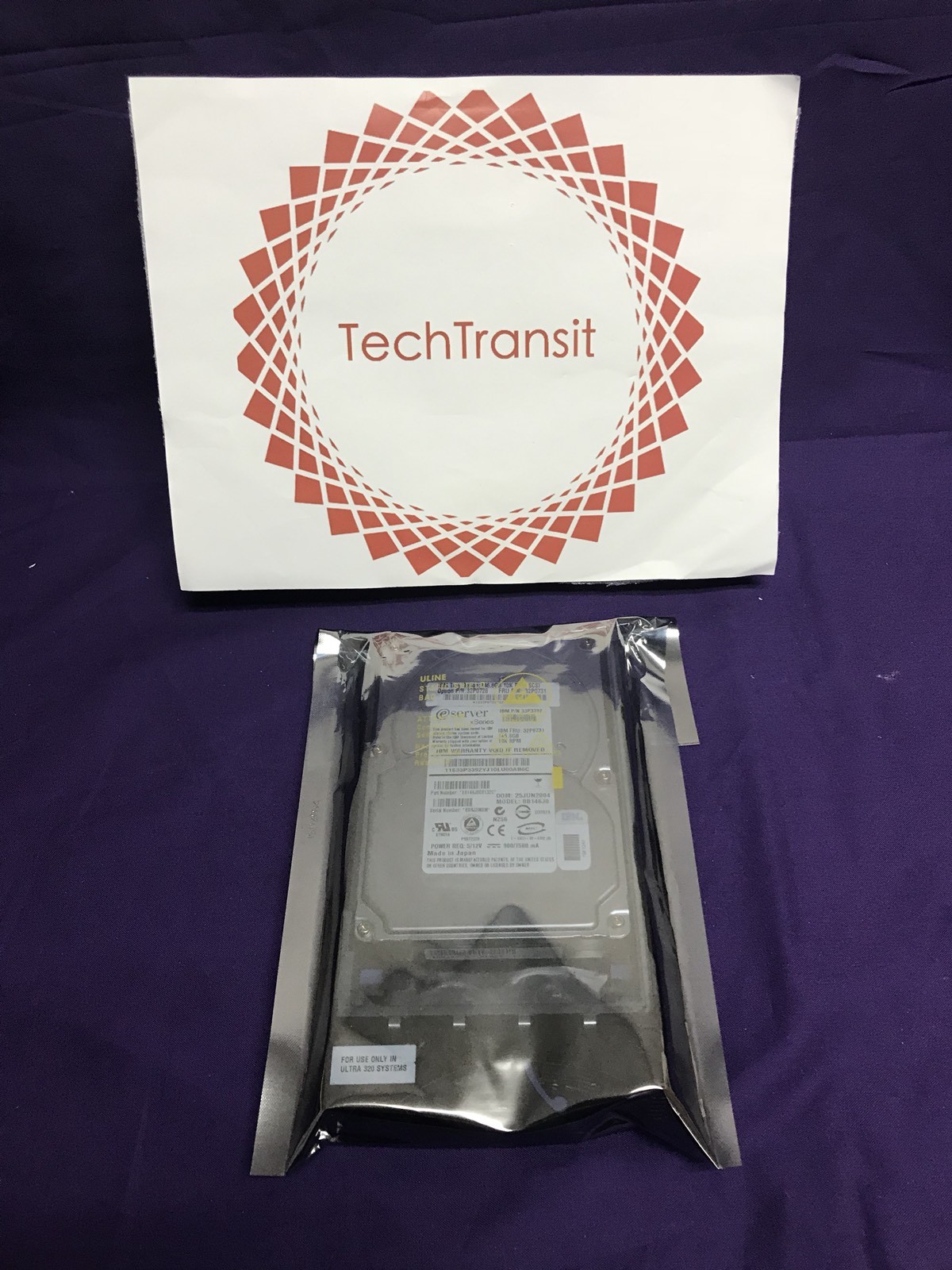 IBM 32P0731 146.8GB 10K U320 Hard Drive 32P0728 33P3392