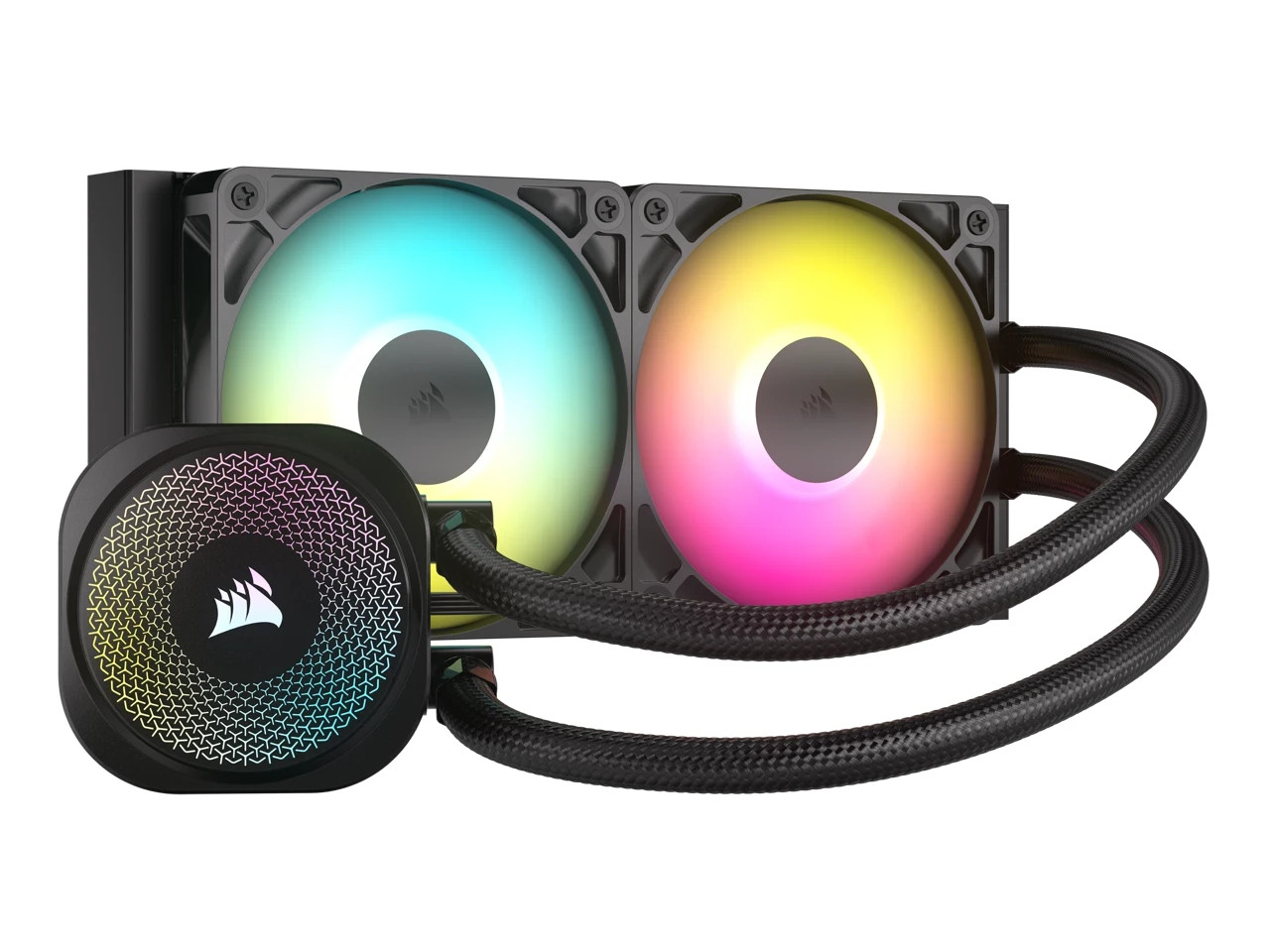 CORSAIR Nautilus 240 RS ARGB CPU Cooler – RS120 ARGB Fans – Fits Intel®