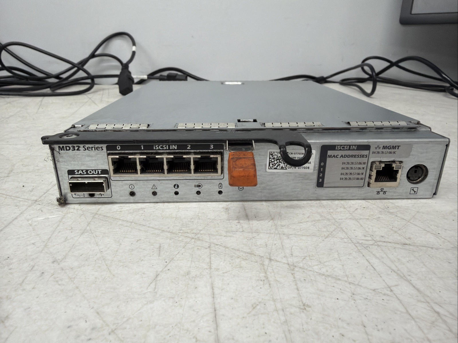 Dell Powervault MD32 series controller iSCSI MD3200i MD3220i E02M002 0770D8