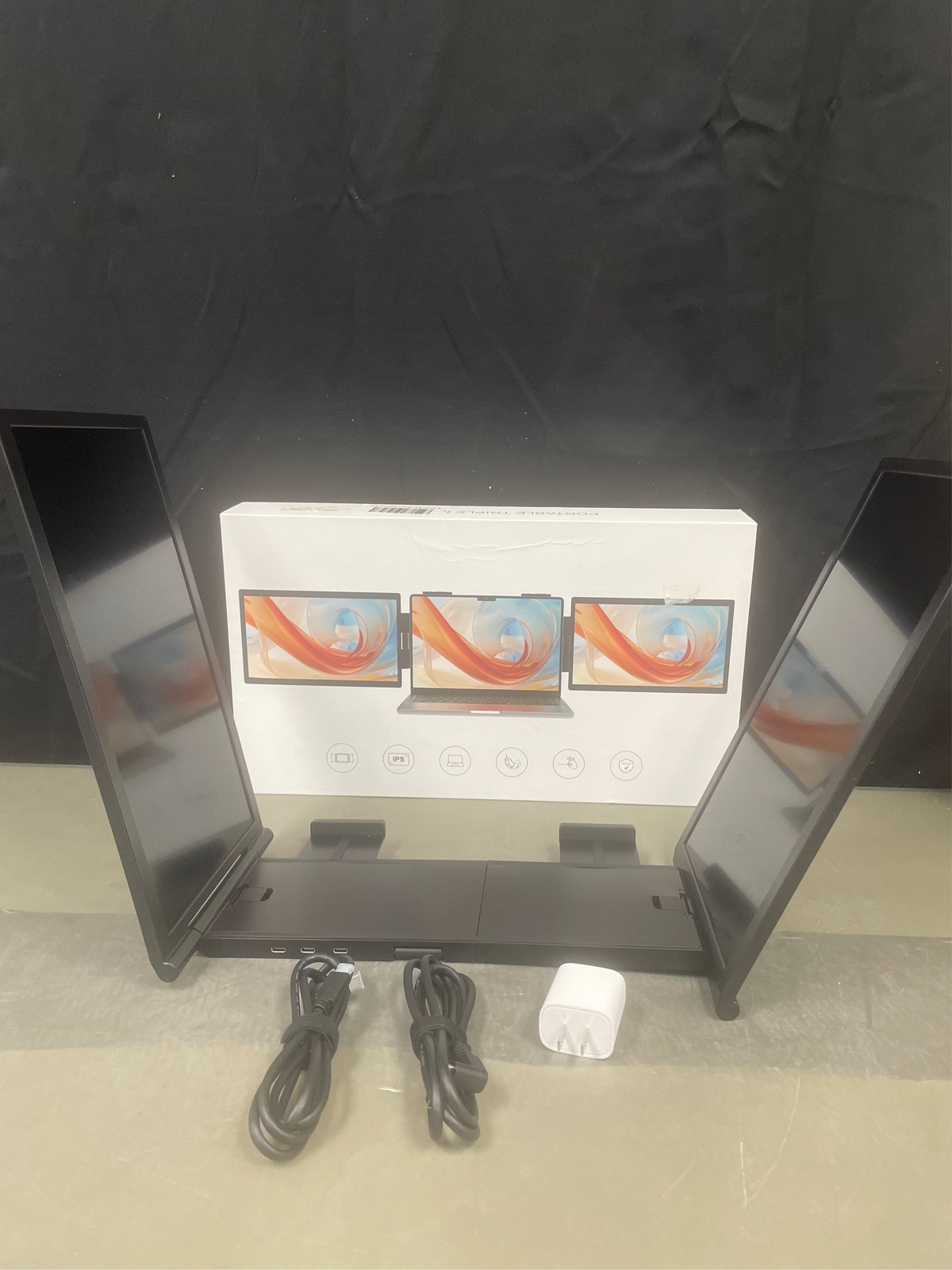 HotYeah Triple Laptop Screen Extender, (Windows & Mac) 14" 1080P Dual Portable E