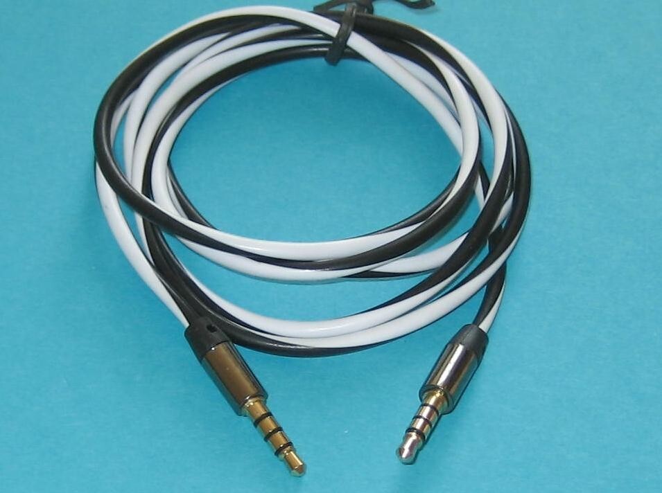 2Pack 3.5mm Male to Male Stereo Audio AUX Cable Cord for PC iPod CAR iPhone 4Ft.