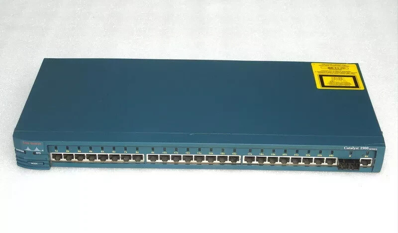 CISCO SYSTEMS CATALYST 1900 SERIES 100BASE-X 24 PORT ETHERNET JUNCTION SWITCH
