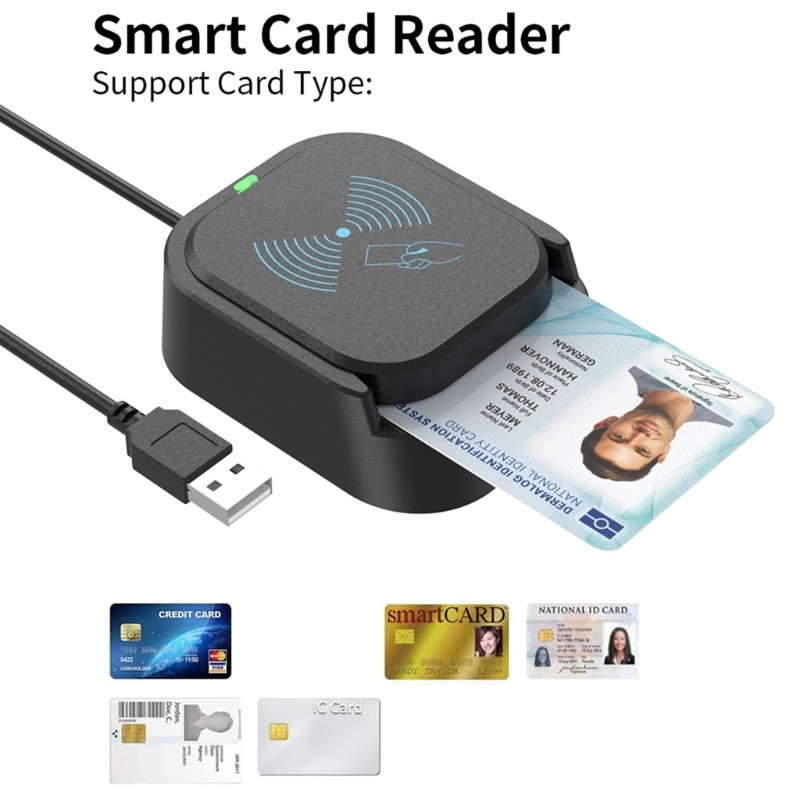 Plug Play USB Reader Contactless Intelligent IC Card Reader for Multiple Systems