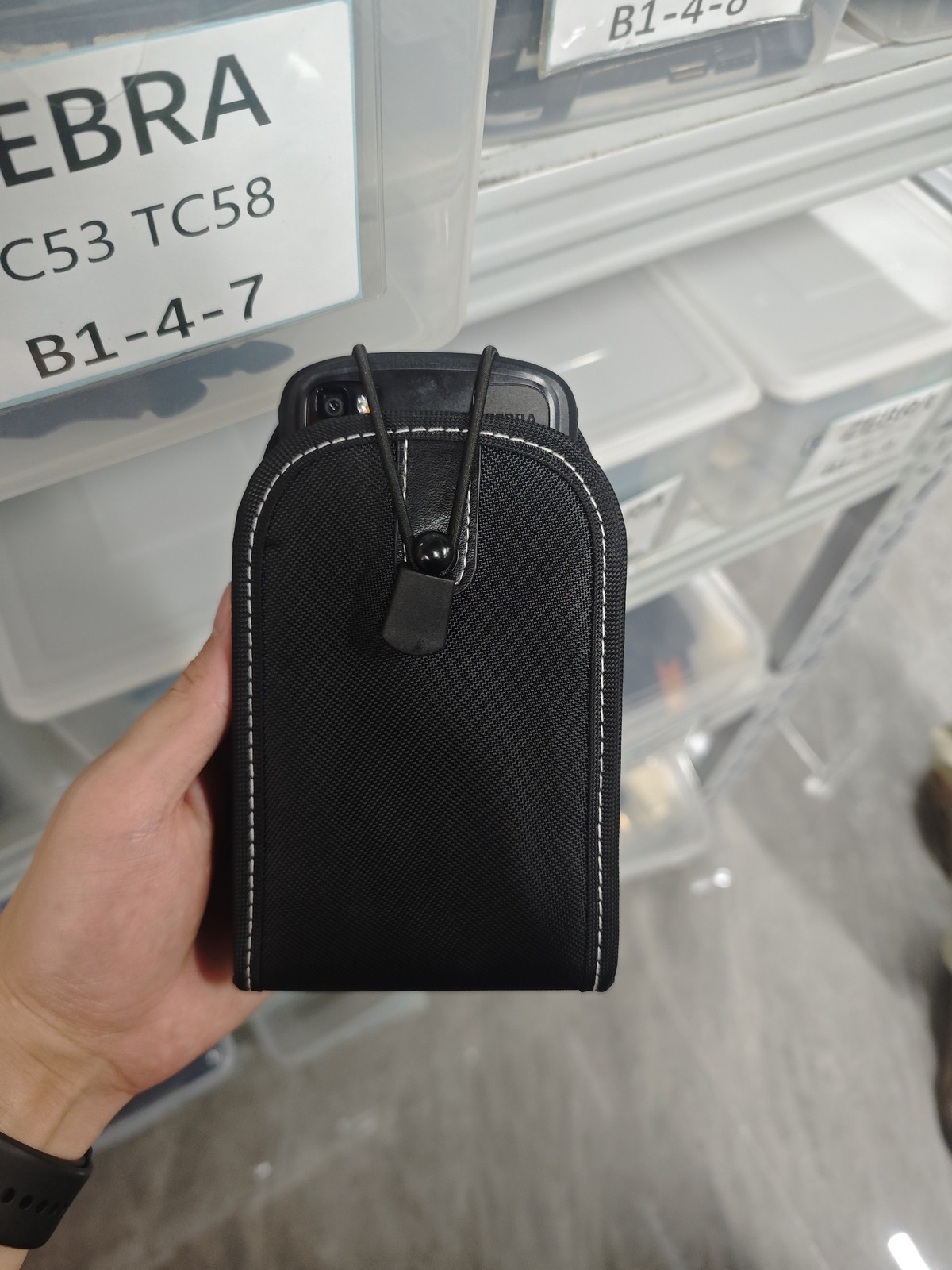 US Nylon Scanner Case Holster with Belt Clip for Zebra TC53 TC58 Barcode Scanner