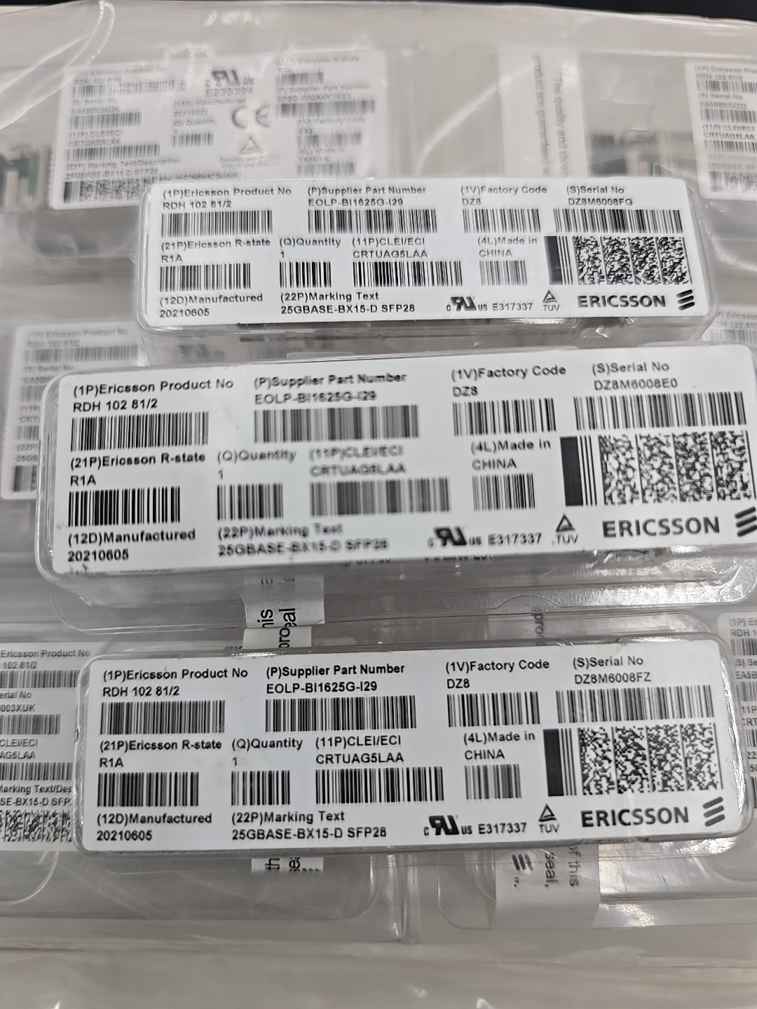 Ericsson RDH 102 81/2 25GBASE-BX-15-D SFP28 NIB 