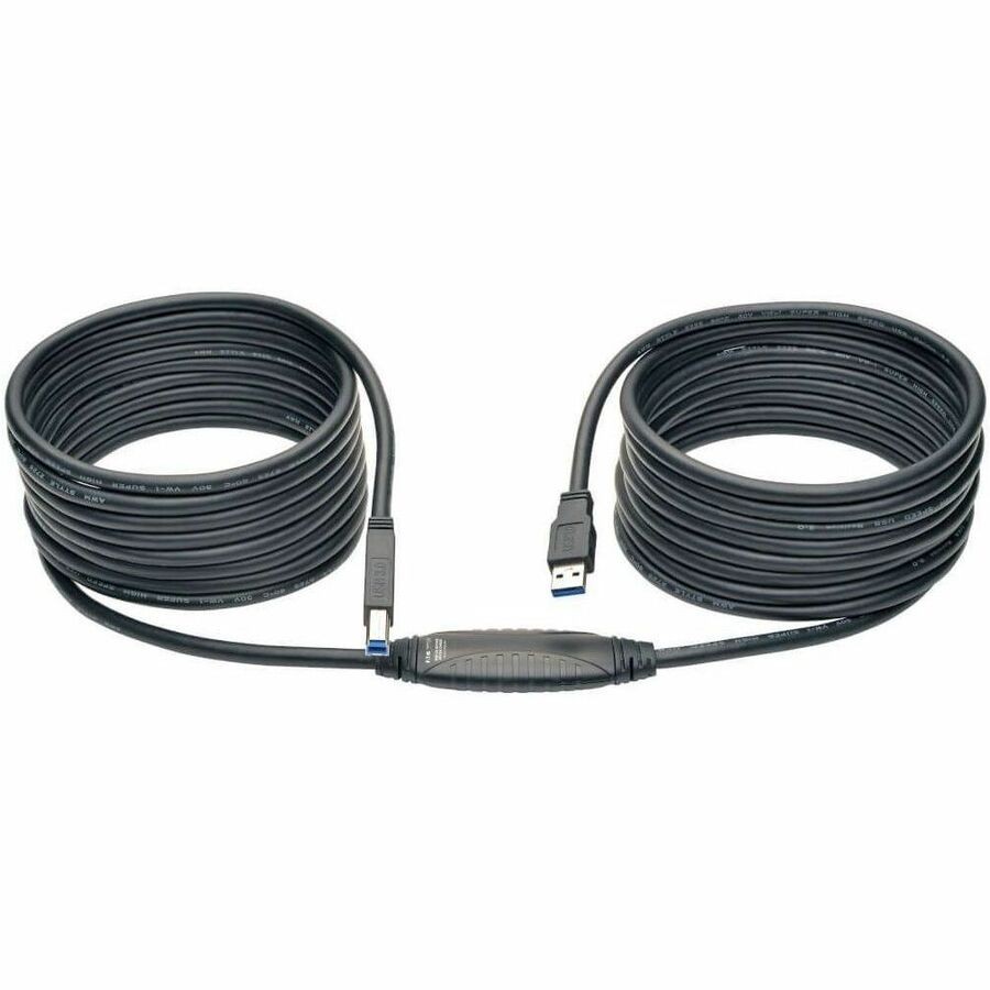 Tripp Lite by Eaton USB 3.0 SuperSpeed Active Repeater Cable (A to B M/M) 25 ft.