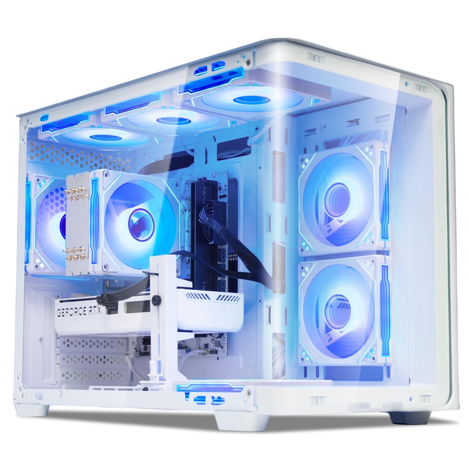 Gaming PC Desktop i9 RTX 5060 Ti 8G White Pre Built Computer