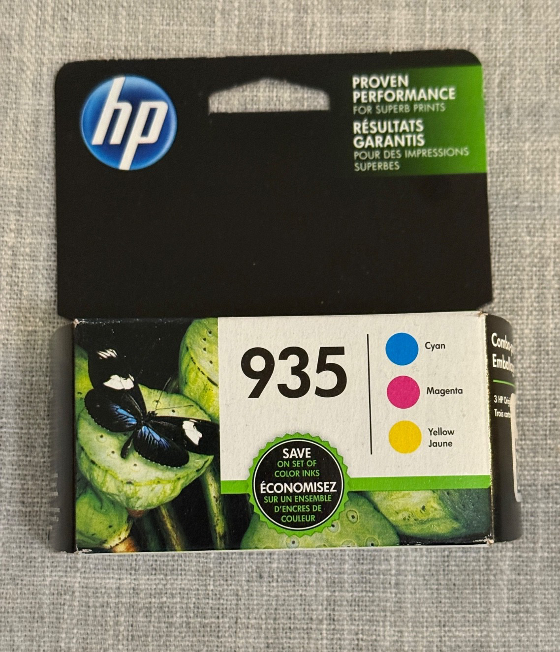 HP 935 Color Ink Cartridge Combo Pack CMY Genuine OEM Exp Jan 2020